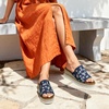image:imageDREAM PAIRS Platform Sandals Women Slipon Espadrille Bohemia Wedge Sandals Comfort Dressy Summer Open Toe Canvas Slides for Womens Outdoor and BeachNavy Multi