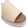 image:imageDREAM PAIRS Platform Sandals Women Slipon Espadrille Bohemia Wedge Sandals Comfort Dressy Summer Open Toe Canvas Slides for Womens Outdoor and BeachNude