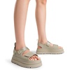 image:imageDREAM PAIRS Platform Sandals for Women Chunky Open Toe Dress Walking Comfortable Flat Sandals for SummerBeige