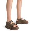 image:imageDREAM PAIRS Platform Sandals for Women Chunky Open Toe Dress Walking Comfortable Flat Sandals for SummerBrown