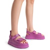 image:imageDREAM PAIRS Platform Sandals for Women Chunky Open Toe Dress Walking Comfortable Flat Sandals for SummerHot Pink