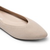 image:imageDREAM PAIRS Pointed Toe Flats for Women Comfortable Dressy Knit Ballet Flats with Arch Support Womens Dress Shoes for Work Office Business Casual TravelNude
