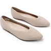 image:imageDREAM PAIRS Pointed Toe Flats for Women Comfortable Dressy Knit Ballet Flats with Arch Support Womens Dress Shoes for Work Office Business Casual TravelNude