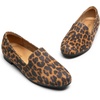 image:imageDREAM PAIRS Round Toe Flats for Women Dressy Comfortable SlipOn Dress Business Casual Office Work Shoes for WomenLeopardsuede