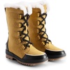 image:imageDREAM PAIRS Snow Winter Boots for Women Resistant Warm MidCalf Boots Faux Fur Lined Lace Up Antislip Outdoor Hiking BootiesChestnutBlack