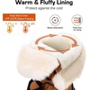 image:imageDREAM PAIRS Snow Winter Boots for Women Resistant Warm MidCalf Boots Faux Fur Lined Lace Up Antislip Outdoor Hiking BootiesChestnutBlack