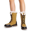 image:imageDREAM PAIRS Snow Winter Boots for Women Resistant Warm MidCalf Boots Faux Fur Lined Lace Up Antislip Outdoor Hiking BootiesChestnutBlack