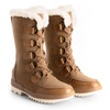 image:imageDREAM PAIRS Snow Winter Boots for Women Resistant Warm MidCalf Boots Faux Fur Lined Lace Up Antislip Outdoor Hiking BootiesTan