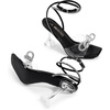 image:imageDREAM PAIRS Stiletto Bow Heels for Women Strappy Sparkly Rhinestone Square Toe Clear Crystal High Sandals for Party WeddingBlackpu