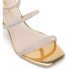 image:imageDREAM PAIRS Women Heels Chunky Square Open Toe Strappy Ankle Strap Block High Heeled Sandals for Dressy Wedding Comfortable ShoesGoldrhinestone