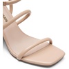image:imageDREAM PAIRS Women Heels Chunky Square Open Toe Strappy Ankle Strap Block High Heeled Sandals for Dressy Wedding Comfortable ShoesNude
