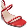 image:imageDREAM PAIRS Women Heels Chunky Square Open Toe Strappy Ankle Strap Block High Heeled Sandals for Dressy Wedding Comfortable ShoesRed