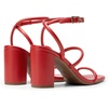 image:imageDREAM PAIRS Women Heels Chunky Square Open Toe Strappy Ankle Strap Block High Heeled Sandals for Dressy Wedding Comfortable ShoesRed