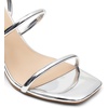 image:imageDREAM PAIRS Women Heels Chunky Square Open Toe Strappy Ankle Strap Block High Heeled Sandals for Dressy Wedding Comfortable ShoesSilverpat