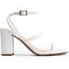 image:imageDREAM PAIRS Women Heels Chunky Square Open Toe Strappy Ankle Strap Block High Heeled Sandals for Dressy Wedding Comfortable ShoesWhite