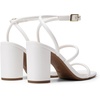image:imageDREAM PAIRS Women Heels Chunky Square Open Toe Strappy Ankle Strap Block High Heeled Sandals for Dressy Wedding Comfortable ShoesWhite