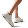 image:imageDREAM PAIRS Women Platform Chunky Lightweight Comfortable Casual Lace Up Sky Walking Fashion SneakersBeige