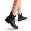 image:imageDREAM PAIRS Womens Ankle Rain Boots Chelsea Short Boots Waterproof Elastic Slip On Lightweight Comfortable Garden Outdoor ShoesBlack