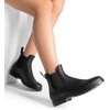 image:imageDREAM PAIRS Womens Ankle Rain Boots Chelsea Short Boots Waterproof Elastic Slip On Lightweight Comfortable Garden Outdoor ShoesBlack