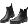 image:imageDREAM PAIRS Womens Ankle Rain Boots Chelsea Short Boots Waterproof Elastic Slip On Lightweight Comfortable Garden Outdoor ShoesBlack
