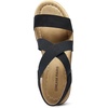 image:imageDREAM PAIRS Womens Ankle Strap Low Wedge SandalsBlacksuede