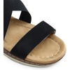 image:imageDREAM PAIRS Womens Ankle Strap Low Wedge SandalsBlacksuede