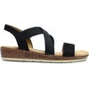 image:imageDREAM PAIRS Womens Ankle Strap Low Wedge SandalsBlacksuede