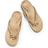 image:imageDREAM PAIRS Womens Arch Support Flip Flops Comfortable Dressy Orthopedic Thong Sandals Slides with Bow for Walking Summer VacationCork