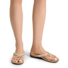 image:imageDREAM PAIRS Womens Arch Support Flip Flops Comfortable Dressy Orthopedic Thong Sandals Slides with Bow for Walking Summer VacationNude