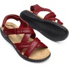image:imageDREAM PAIRS Womens Arch Support Sandals Comfortable Open Toe Dress Flats Walking Sandals For SummerRed