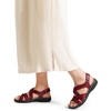 image:imageDREAM PAIRS Womens Arch Support Sandals Comfortable Open Toe Dress Flats Walking Sandals For SummerRed