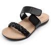 image:imageDREAM PAIRS Womens Arch Support Slides Flat Sandals Soft Cushion Slippers With Adjustable Straps