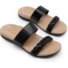 image:imageDREAM PAIRS Womens Arch Support Slides Flat Sandals Soft Cushion Slippers With Adjustable Straps