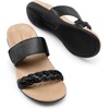 image:imageDREAM PAIRS Womens Arch Support Slides Flat Sandals Soft Cushion Slippers With Adjustable Straps