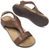 image:imageDREAM PAIRS Womens Arch Support TStrap Orthopedic Flat SandalsBrown
