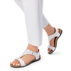 image:imageDREAM PAIRS Womens Arch Support TStrap Orthopedic Flat SandalsWhite