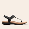 image:imageDREAM PAIRS Womens Arch Support TStrap Sandals Comfortable Orthotic Flat Sandals Thong Sandals for Casual Summer WalkingBlack