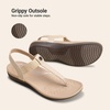 image:imageDREAM PAIRS Womens Arch Support TStrap Sandals Comfortable Orthotic Flat Sandals Thong Sandals for Casual Summer WalkingNude