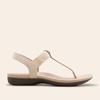 image:imageDREAM PAIRS Womens Arch Support TStrap Sandals Comfortable Orthotic Flat Sandals Thong Sandals for Casual Summer WalkingNude