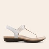 image:imageDREAM PAIRS Womens Arch Support TStrap Sandals Comfortable Orthotic Flat Sandals Thong Sandals for Casual Summer WalkingWhite