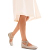 image:imageDREAM PAIRS Womens Ballet Flats Comfortable SlipOn Square Toe Dress Shoes with Elastic Ankle StrapsGoldglitter