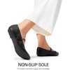 image:imageDREAM PAIRS Womens Ballet Flats Foldable Square Toe Mary Jane Flats Comfortable Slip On Dress Shoes Business Casual Work Mary Jane ShoesBlack