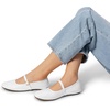 image:imageDREAM PAIRS Womens Ballet Flats Foldable Square Toe Mary Jane Flats Comfortable Slip On Dress Shoes Business Casual Work Mary Jane ShoesWhite