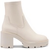 image:imageDREAM PAIRS Womens Chelsea Platform Boots Elastic Chunky Heel Lug Sole Ankle Booties ShoesBeige WhitePu