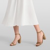 image:imageDREAM PAIRS Womens Chunky Block Heel Sandals Open Toe Ankle Strap Dress Shoes Comfortable Wedding Guest Heels for Party Prom and Formal EventsNude Pu