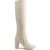 image:imageDREAM PAIRS Womens Chunky Heel Knee High BootsBeige