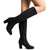 image:imageDREAM PAIRS Womens Chunky Heel Knee High BootsBlack
