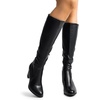image:imageDREAM PAIRS Womens Chunky Heel Knee High BootsBlackPu