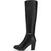 image:imageDREAM PAIRS Womens Chunky Heel Knee High BootsBlackPu