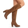 image:imageDREAM PAIRS Womens Chunky Heel Knee High BootsBrownsuede